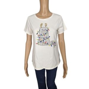 Old Navy EveryWear Holiday Graphic Tee S